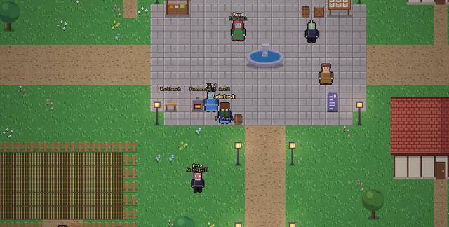 Inside the town of Aldhearth, seen from above