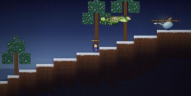 Snowy tundra with an elite monster